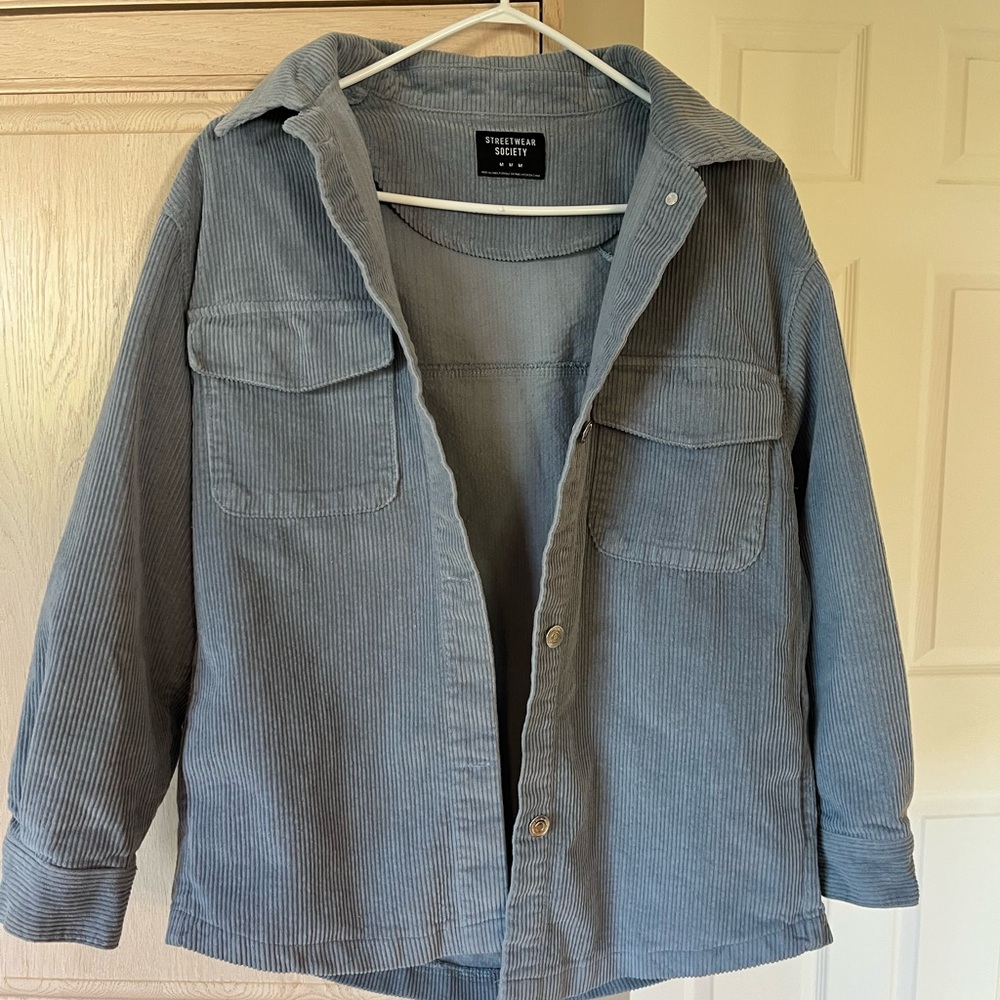 Light Blue Corduroy Jacket